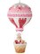 13.5" Santa in Hot Air Balloon – Whimsical Christmas Decoration
